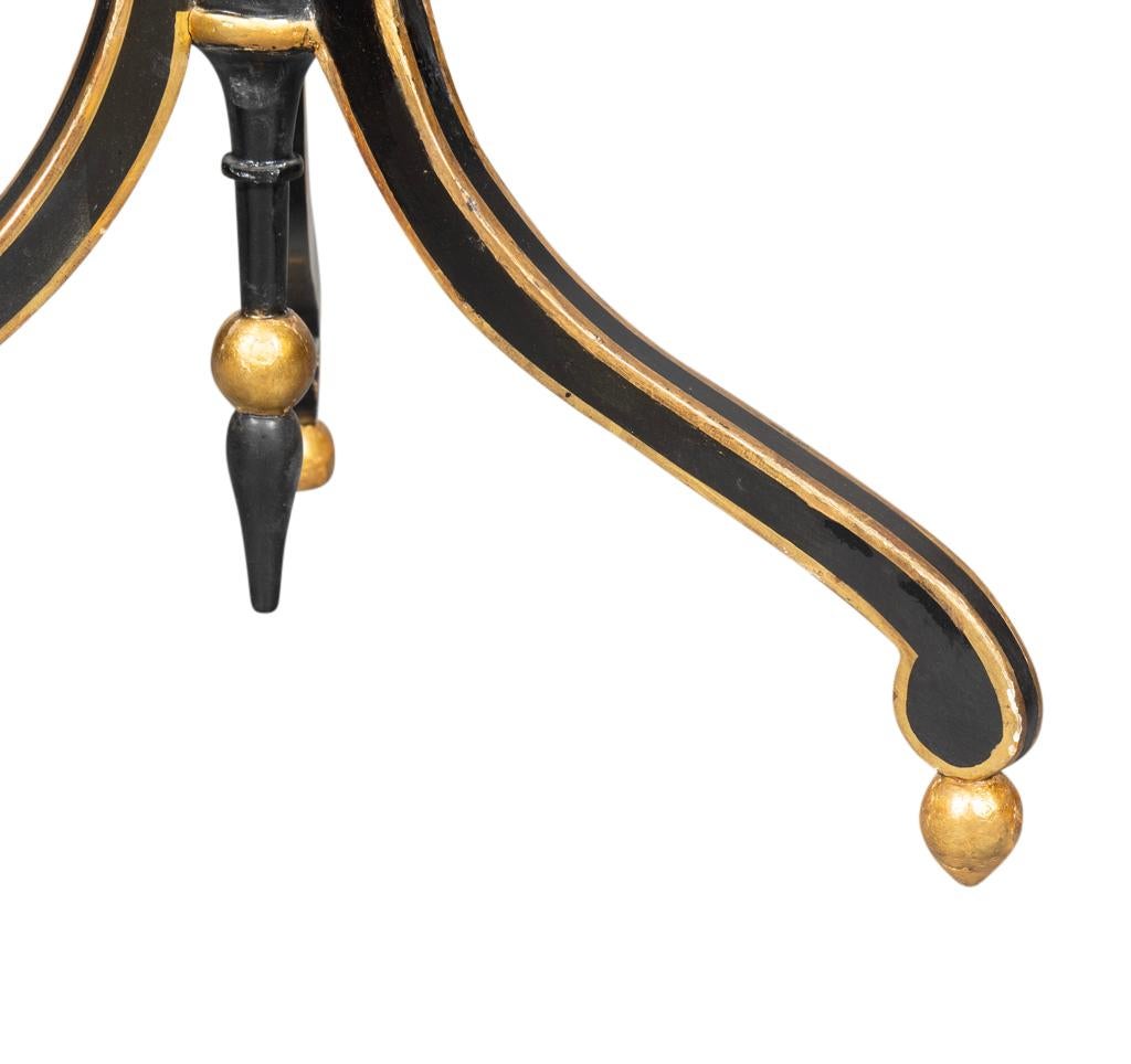 Pine Regency Penwork Candlestand For Sale