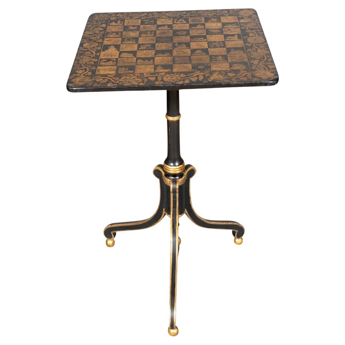 Regency Penwork Kerzenleuchter