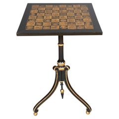 Regency Penwork Candlestand