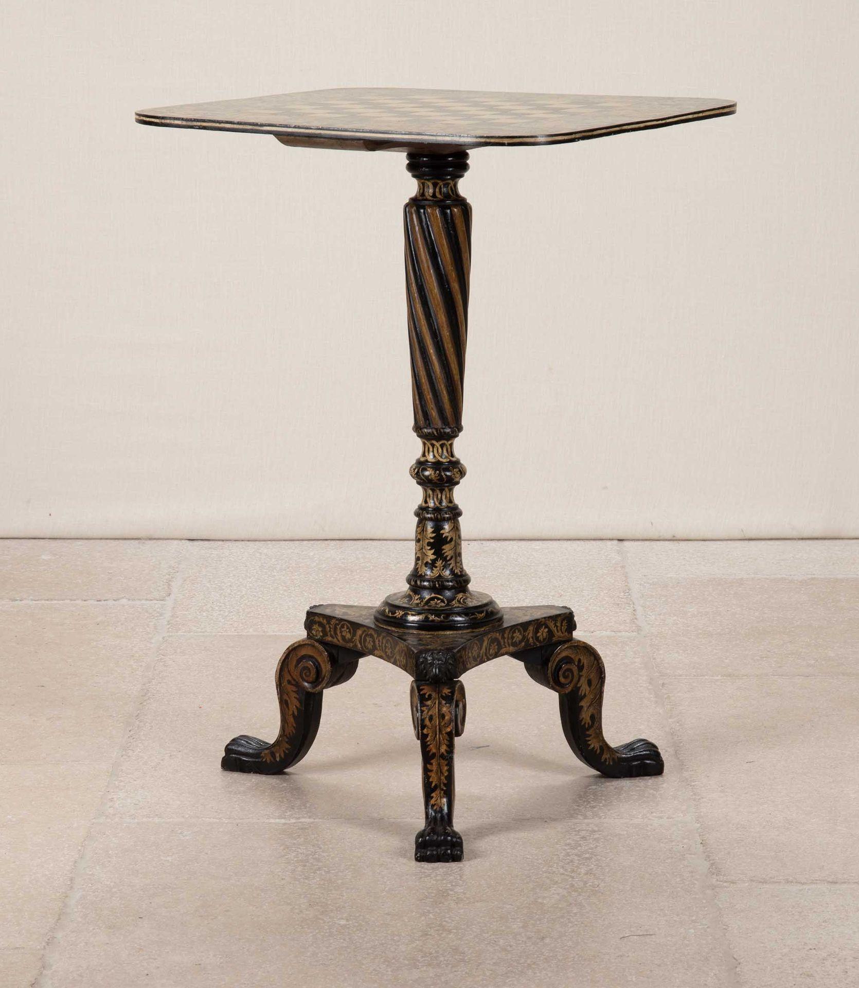 Tavolo da gioco tripode Regency Penwork In condizioni buone in vendita a Gloucestershire, GB