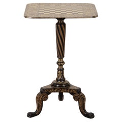 Tavolo da gioco tripode Regency Penwork