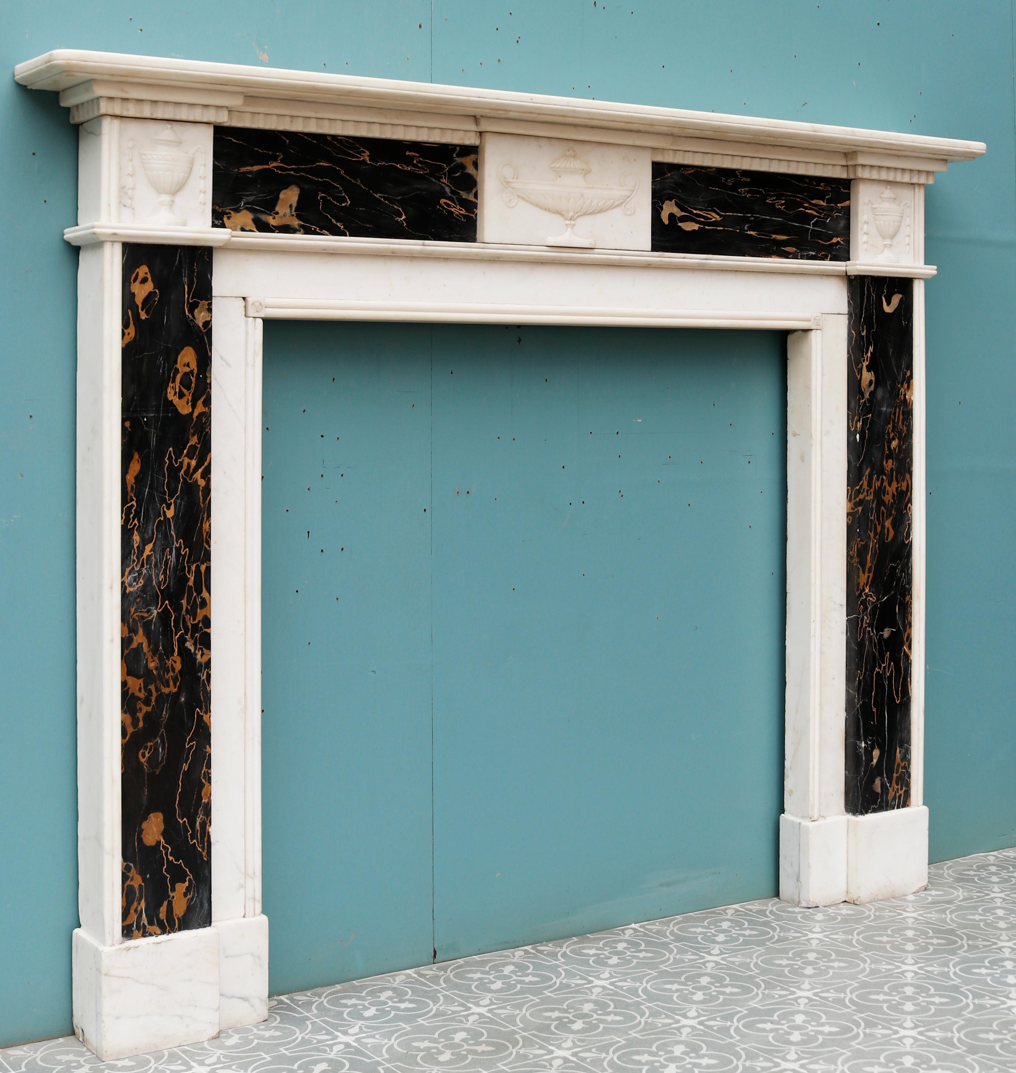 Regency Period Antique Marble Mantel In Fair Condition For Sale In Wormelow, Herefordshire