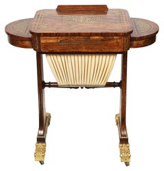 Regency Period Brass Inlaid Side Table, Attributed to John Maclean, circa 1820