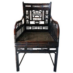 Antique Regency Period ‘Brighton Pavilion’ Bamboo Armchair, circa 1815-1825