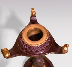 Candeleros góticos de bronce y ormolu de la época de la Regencia