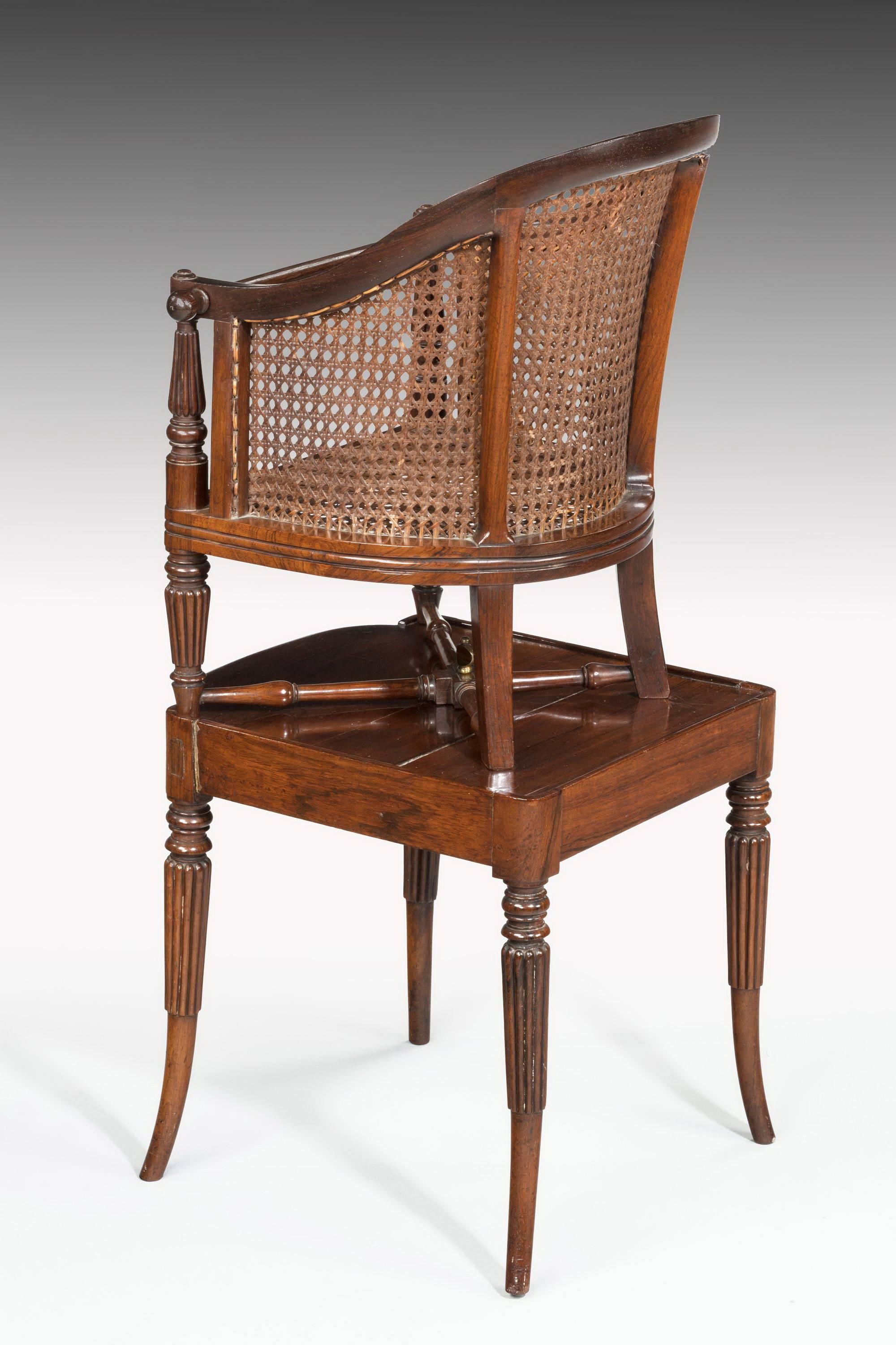 English Regency Period Child's Chair on Stand