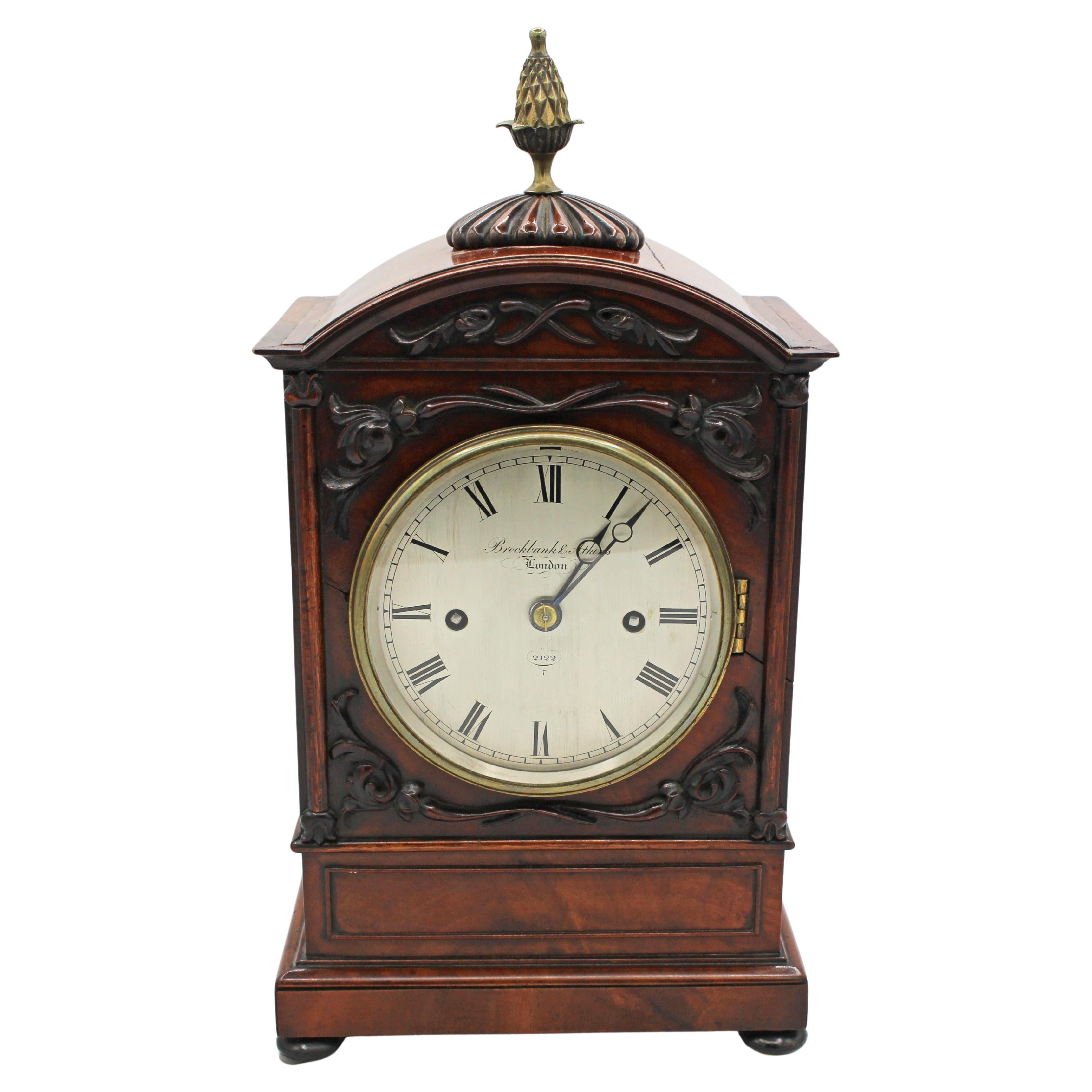 Regency Period Chiming Bracket Clock by Brockbank 
Atkins London For Sale