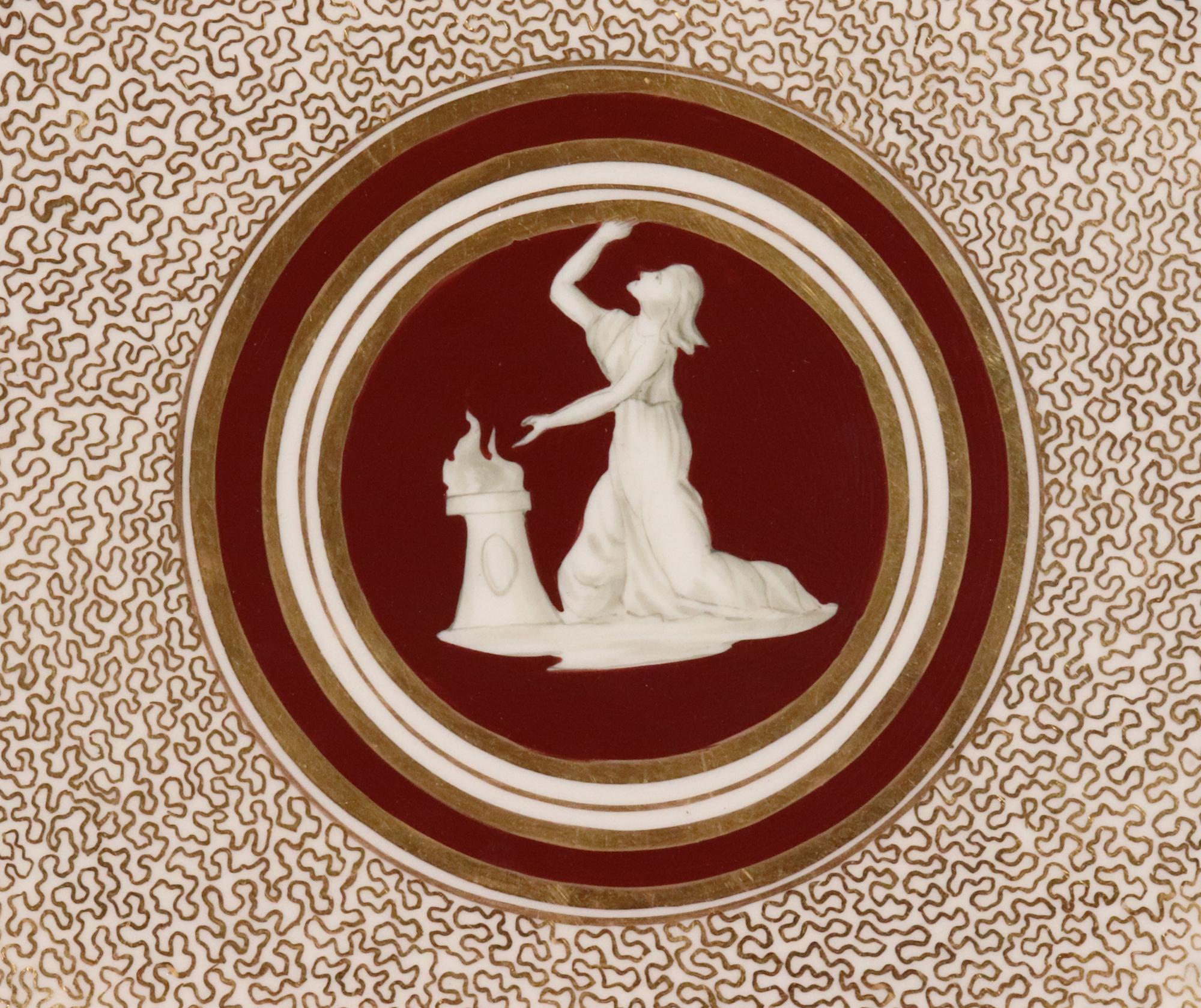 Vajilla neoclásica de porcelana de Coalport del periodo de la Regencia en venta 5