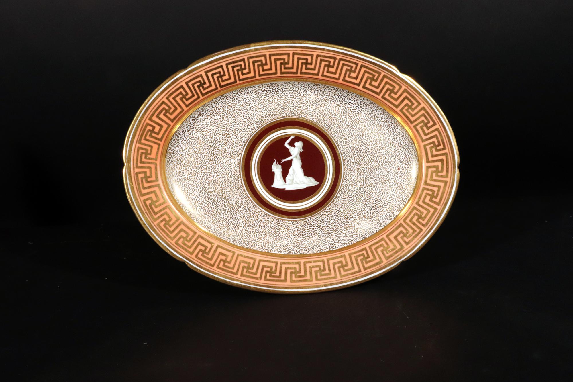Vajilla neoclásica de porcelana de Coalport del periodo de la Regencia en venta 6