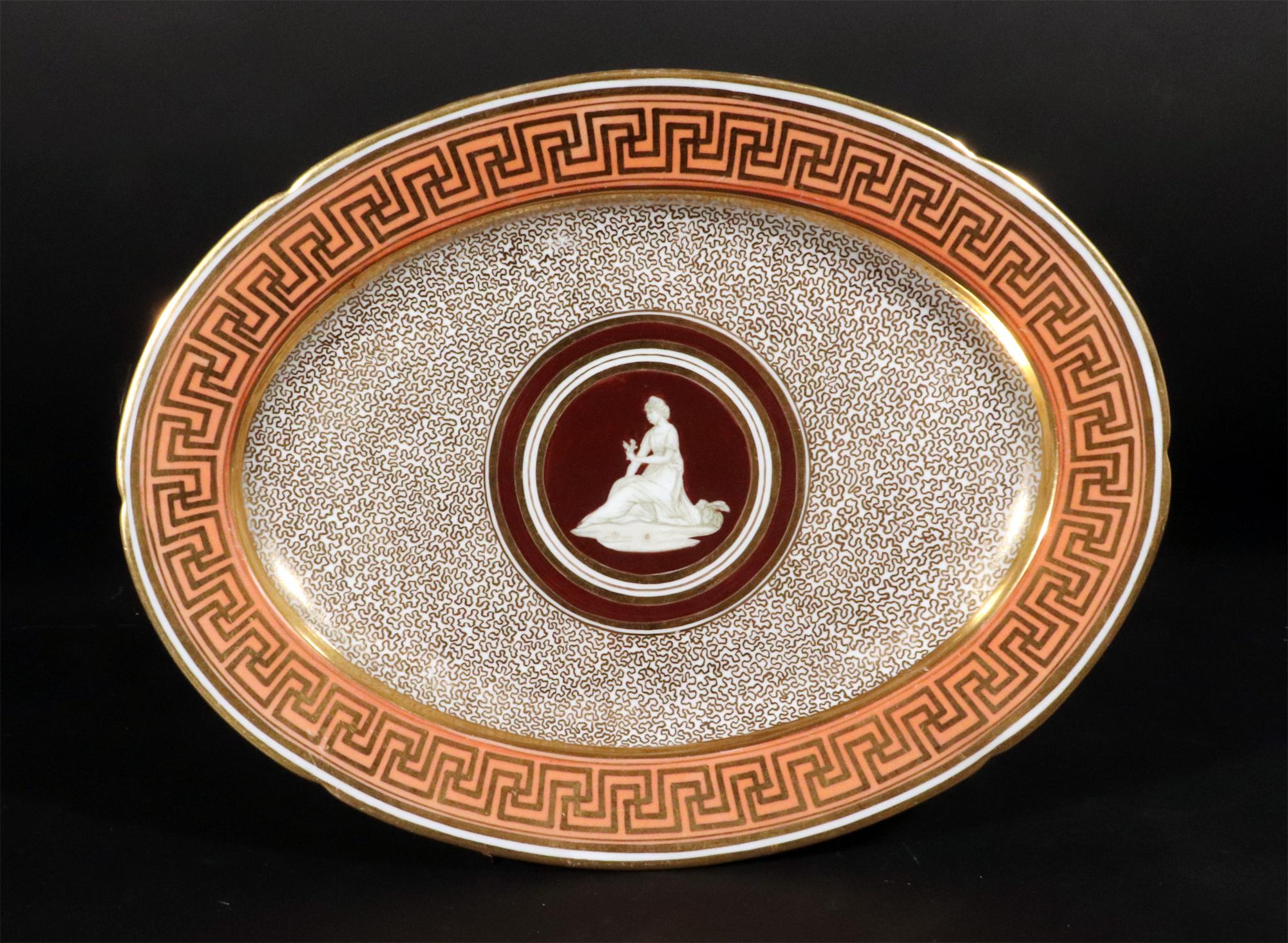 Vajilla neoclásica de porcelana de Coalport del periodo de la Regencia Inglés en venta