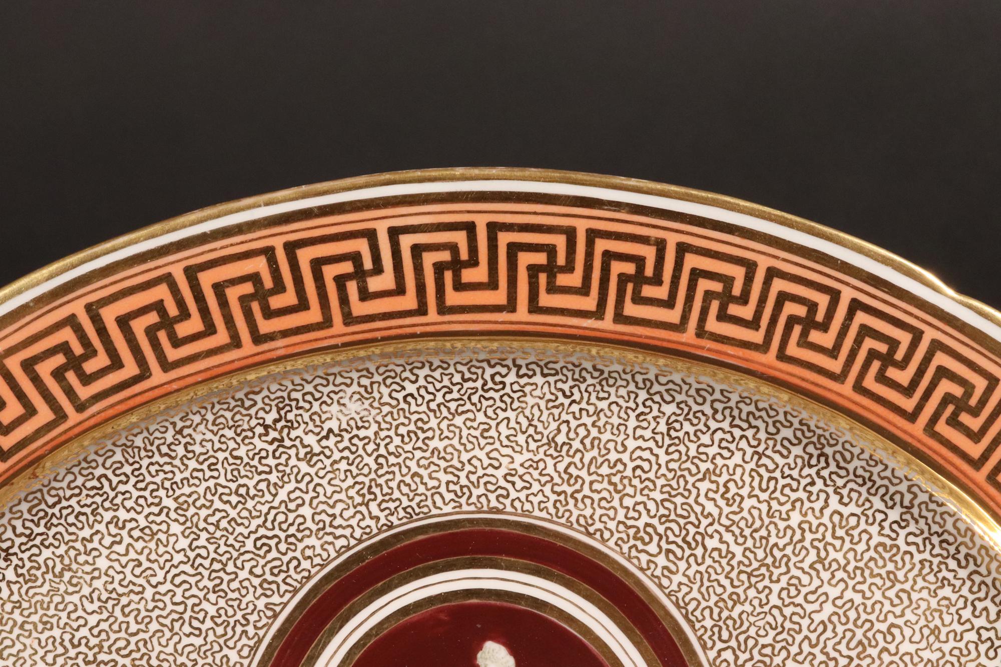 Vajilla neoclásica de porcelana de Coalport del periodo de la Regencia principios del siglo XIX en venta