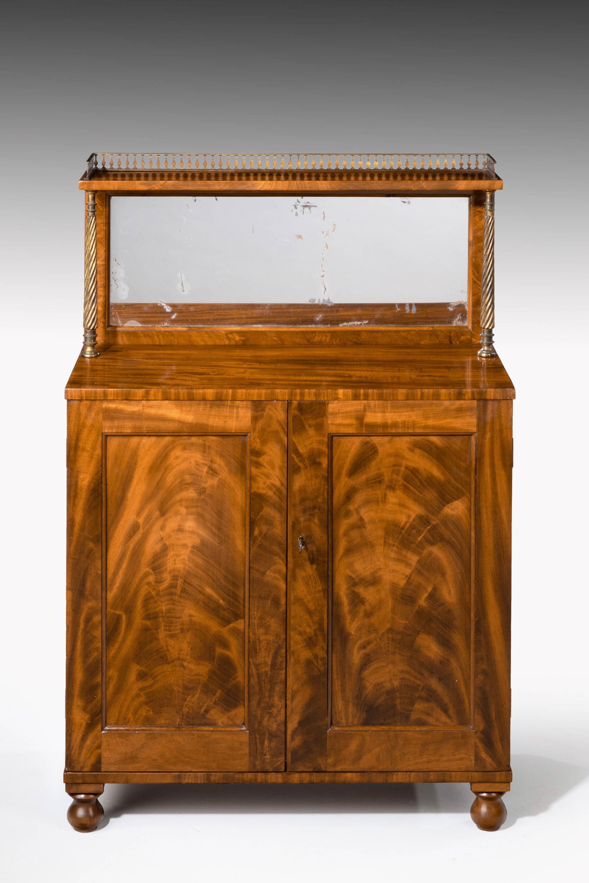 Mahogany Regency Period Collectors Cabinet / Chiffonier