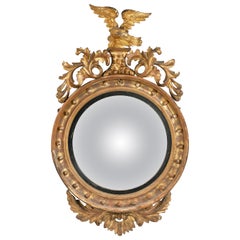 Regency Period Convex Circular Mirror