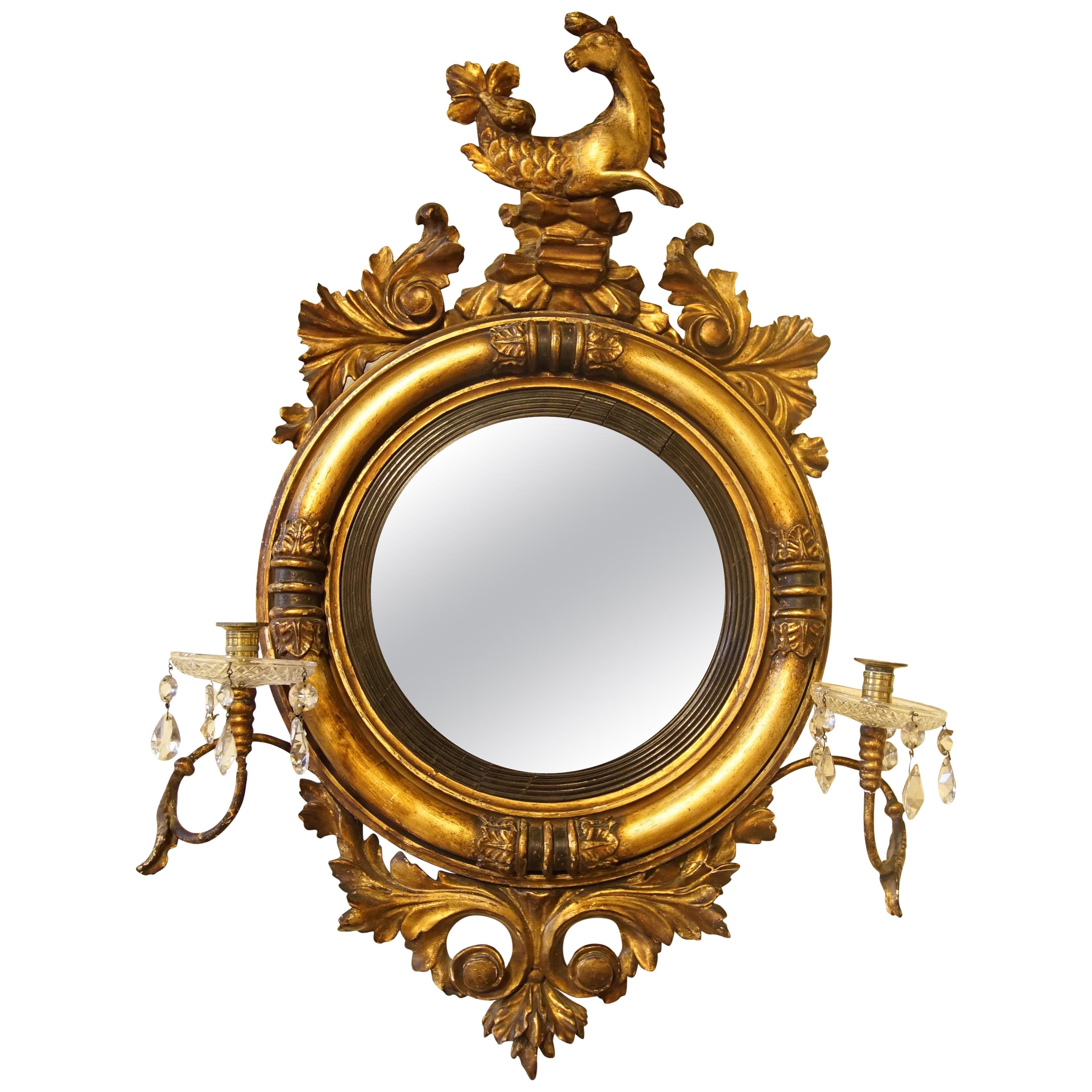 Regency Period Convex Gilt Mirror