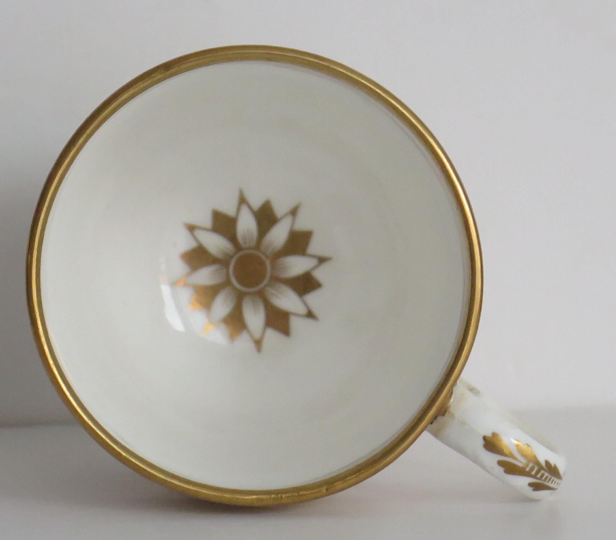 Regency Period Derby Cup and Saucer Duo Hand Painted, Circa 1830 For Sale 5