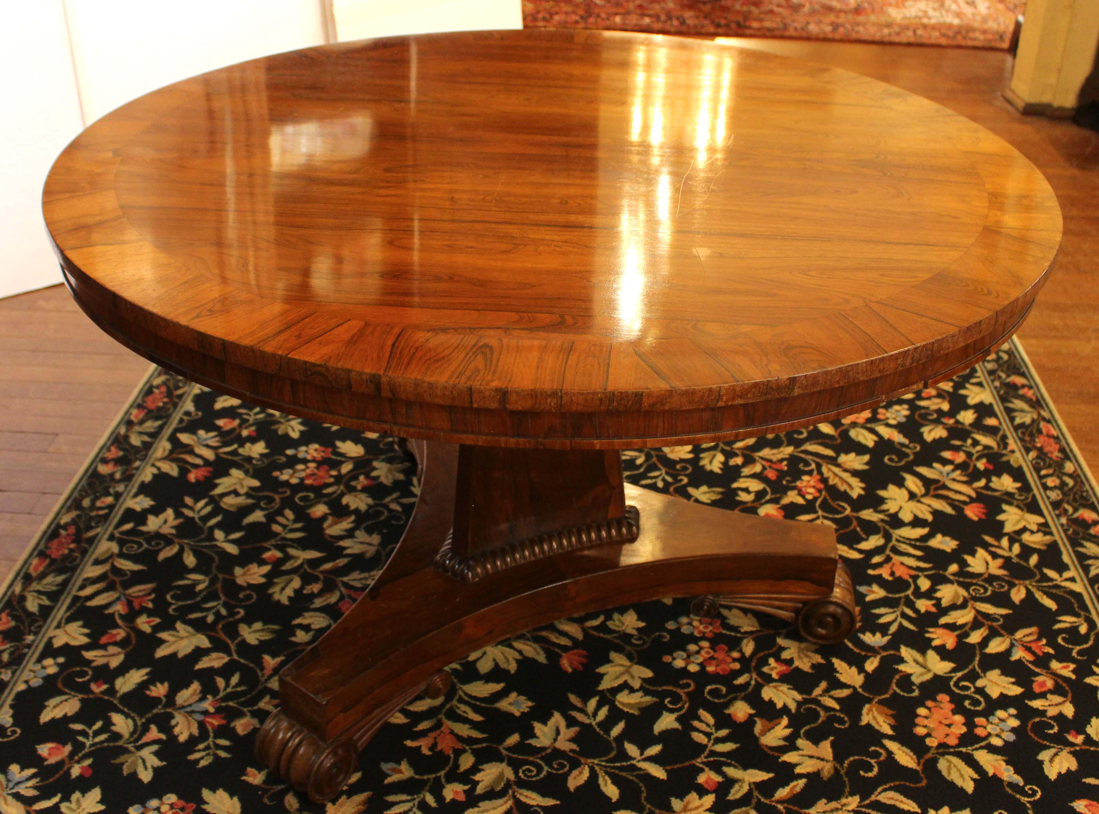 Regency Period English Center Table In Good Condition In Chapel Hill, NC