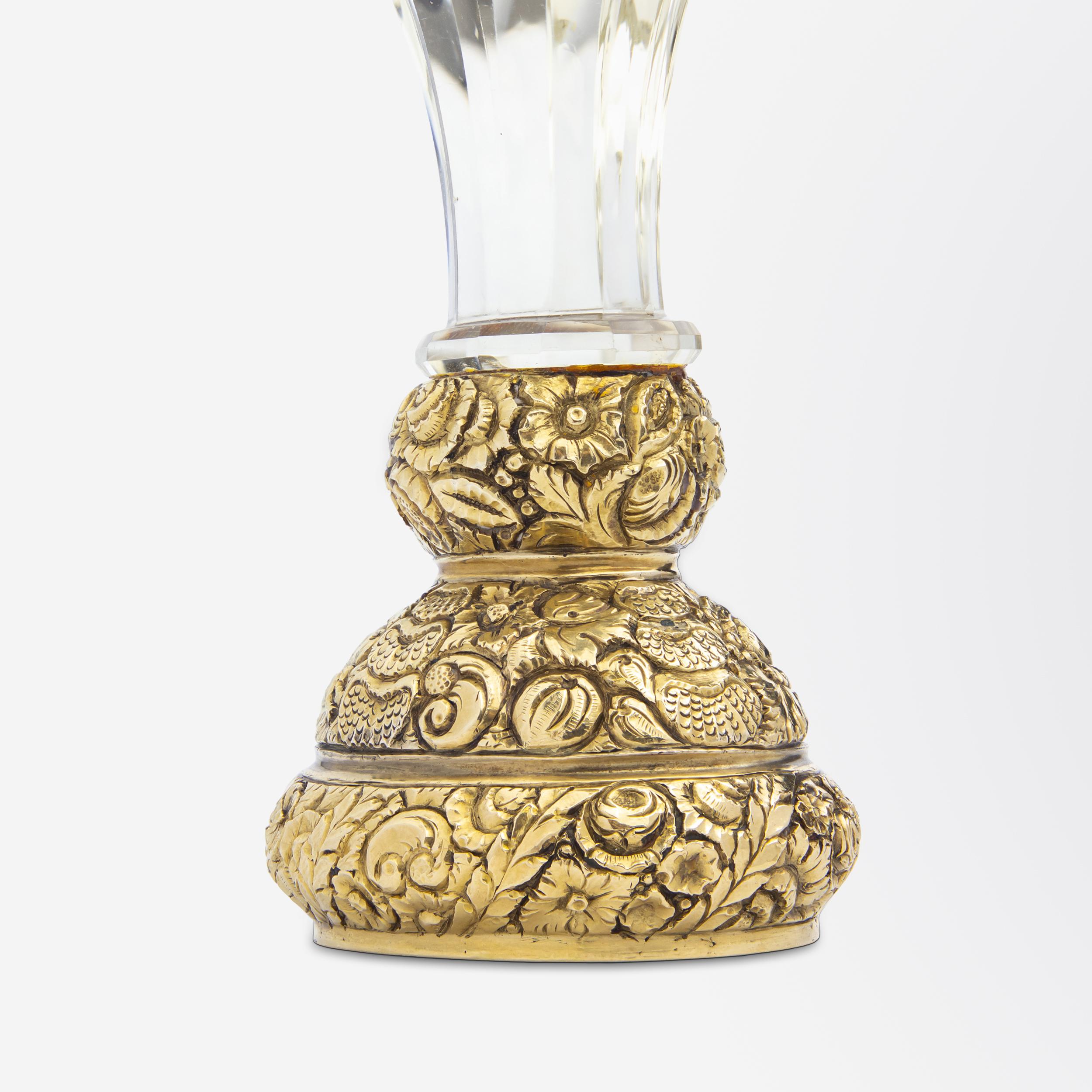 Sceau de bureau de la période Régence en or, améthyste et citrine Bon état - En vente à Brisbane City, QLD