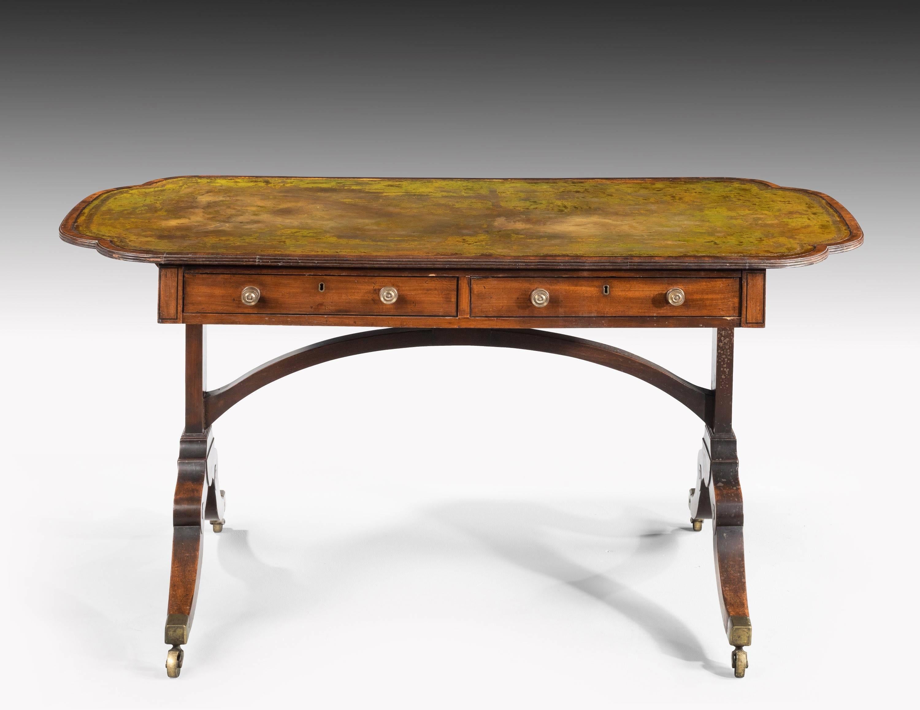 Regency Period Library Table In Good Condition In Peterborough, Northamptonshire