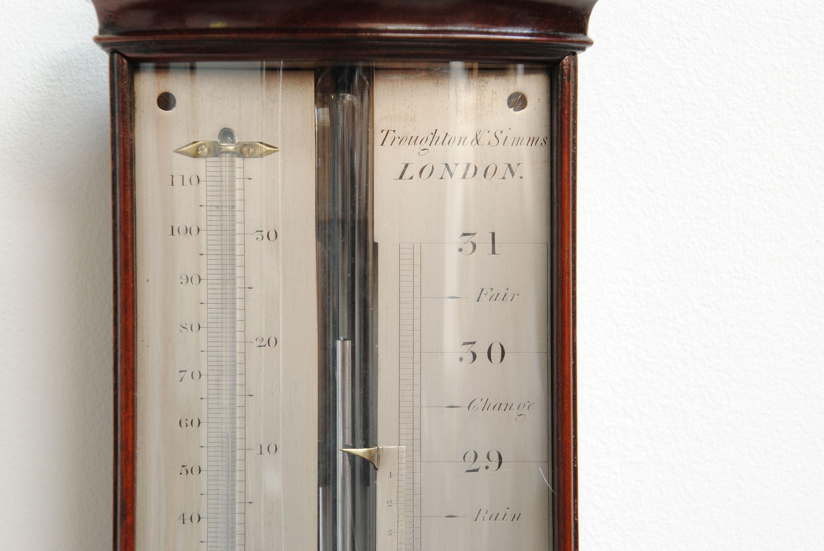 English Regency Period Mahogany Barometer