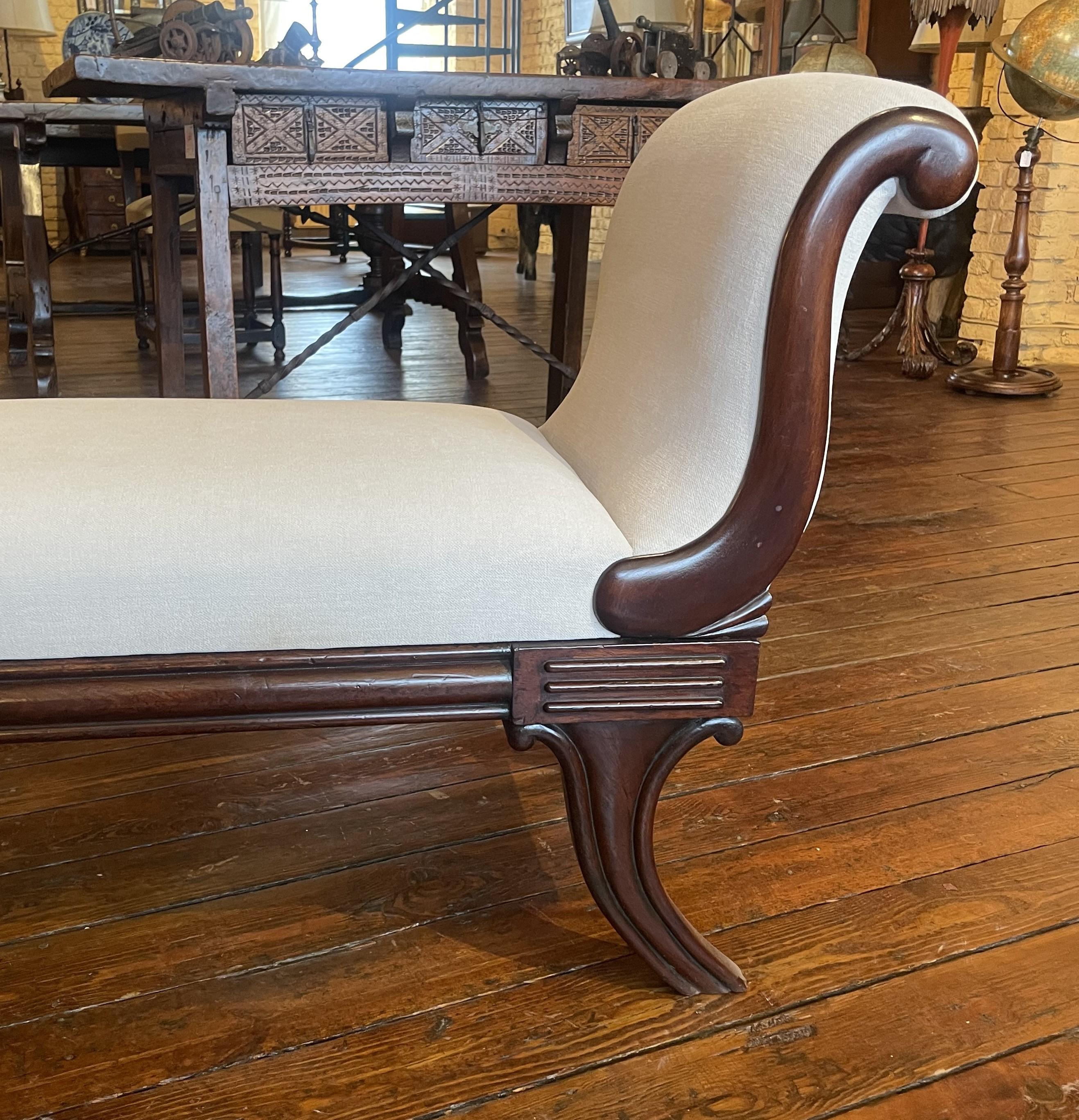 Regency Banc en acajou d'époque Régence Circa 1820 en vente