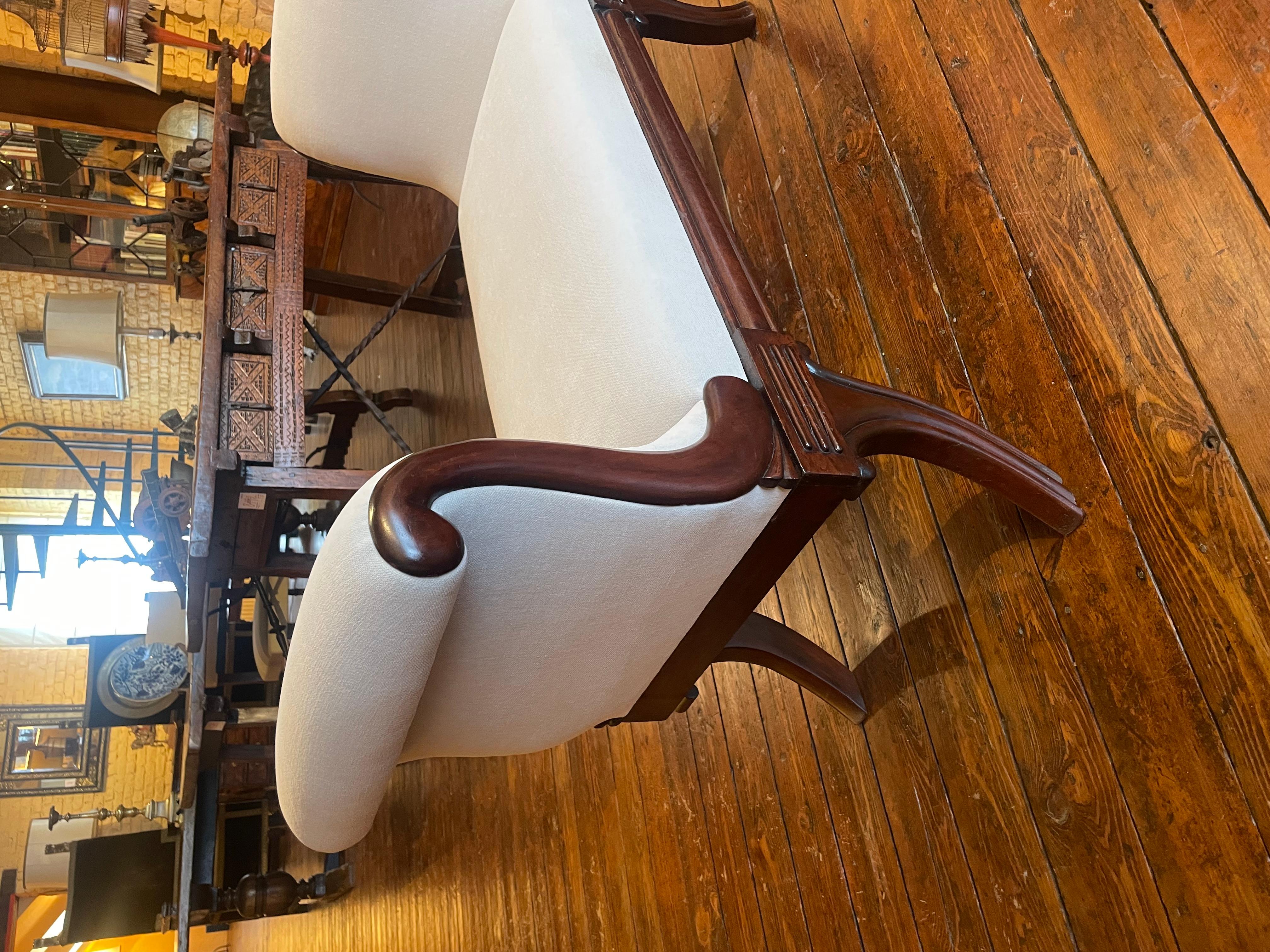XIXe siècle Banc en acajou d'époque Régence Circa 1820 en vente