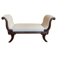 Banc en acajou d'époque Régence Circa 1820