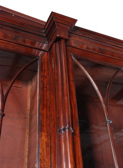 Regency Period Mahogany Bookcase - 12' long