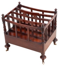 Regency Period Mahogany Canterbury, circa 1820