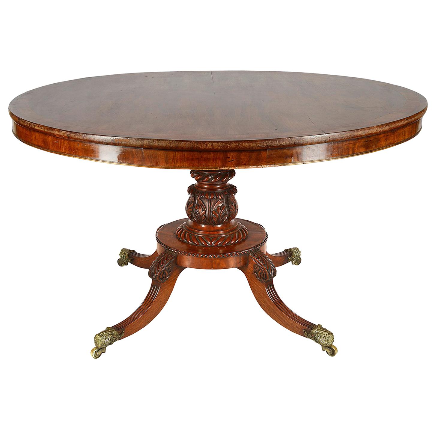 Regency Period Mahogany Centre Table, circa 1820