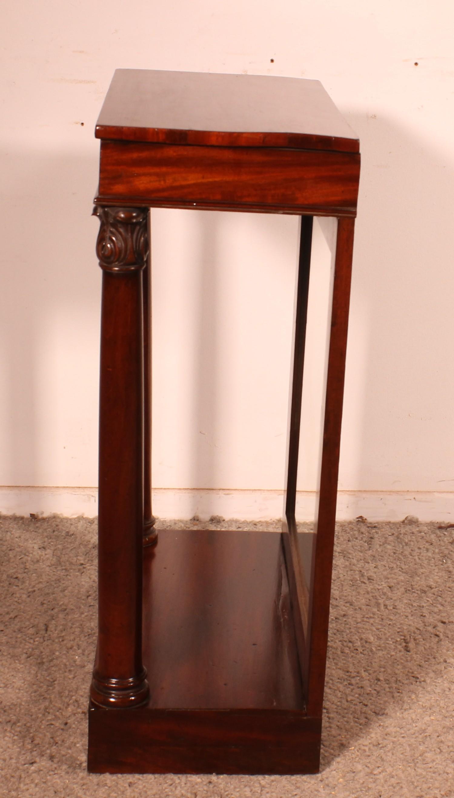 Regency Period Mahogany Console Table, Circa 1820 For Sale 4