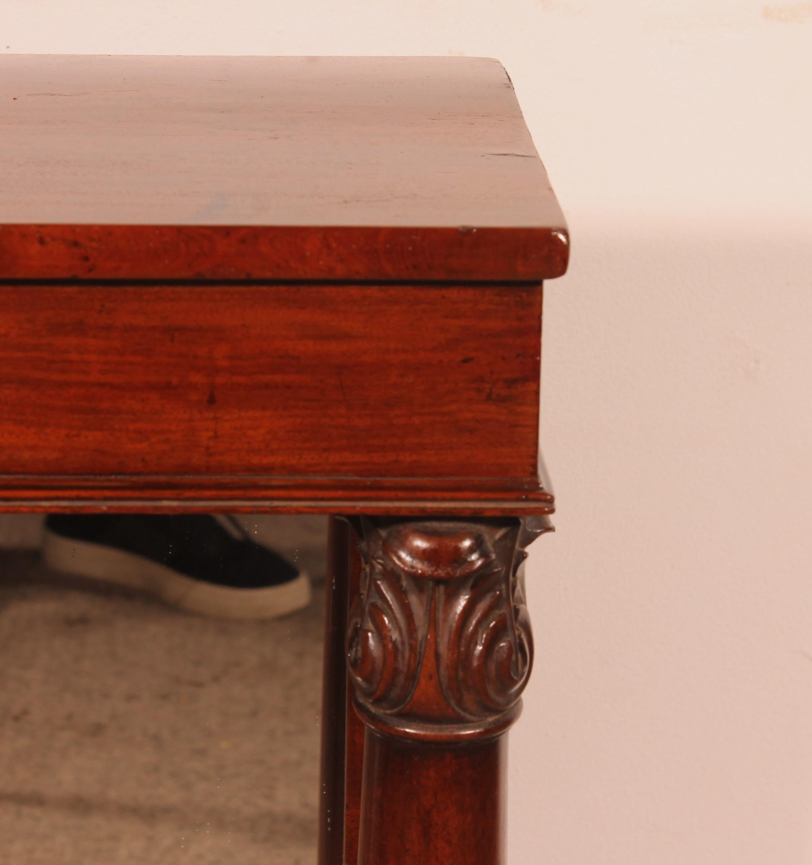 Aesthetic Movement Regency Period Mahogany Console Table, Circa 1820 For Sale
