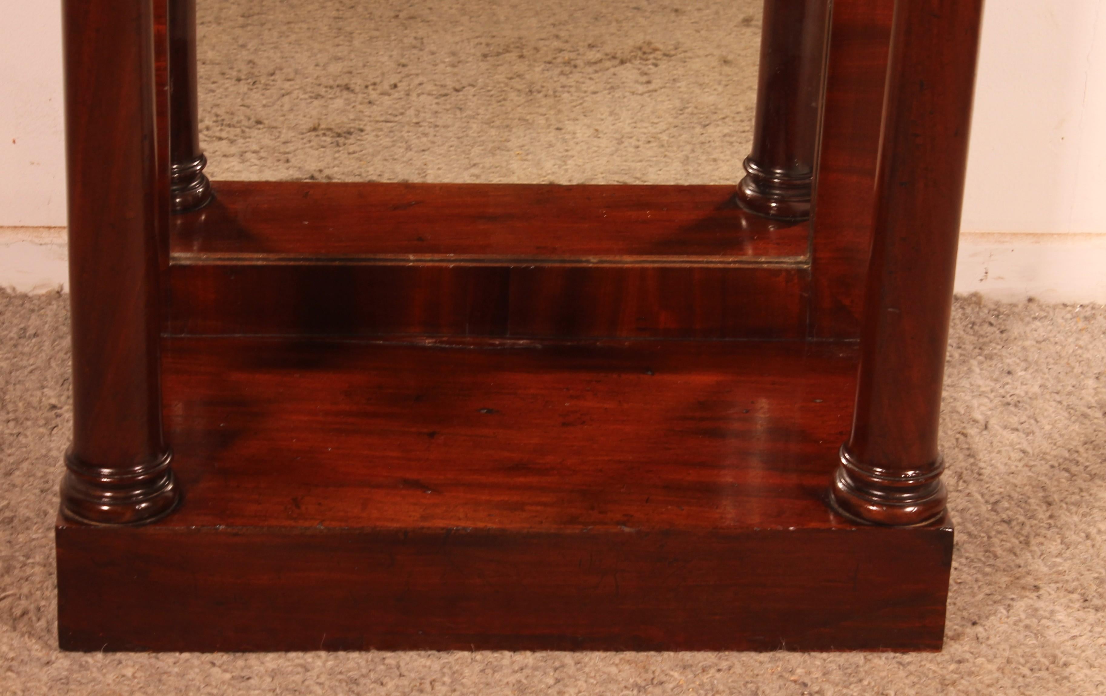 British Regency Period Mahogany Console Table, Circa 1820 For Sale