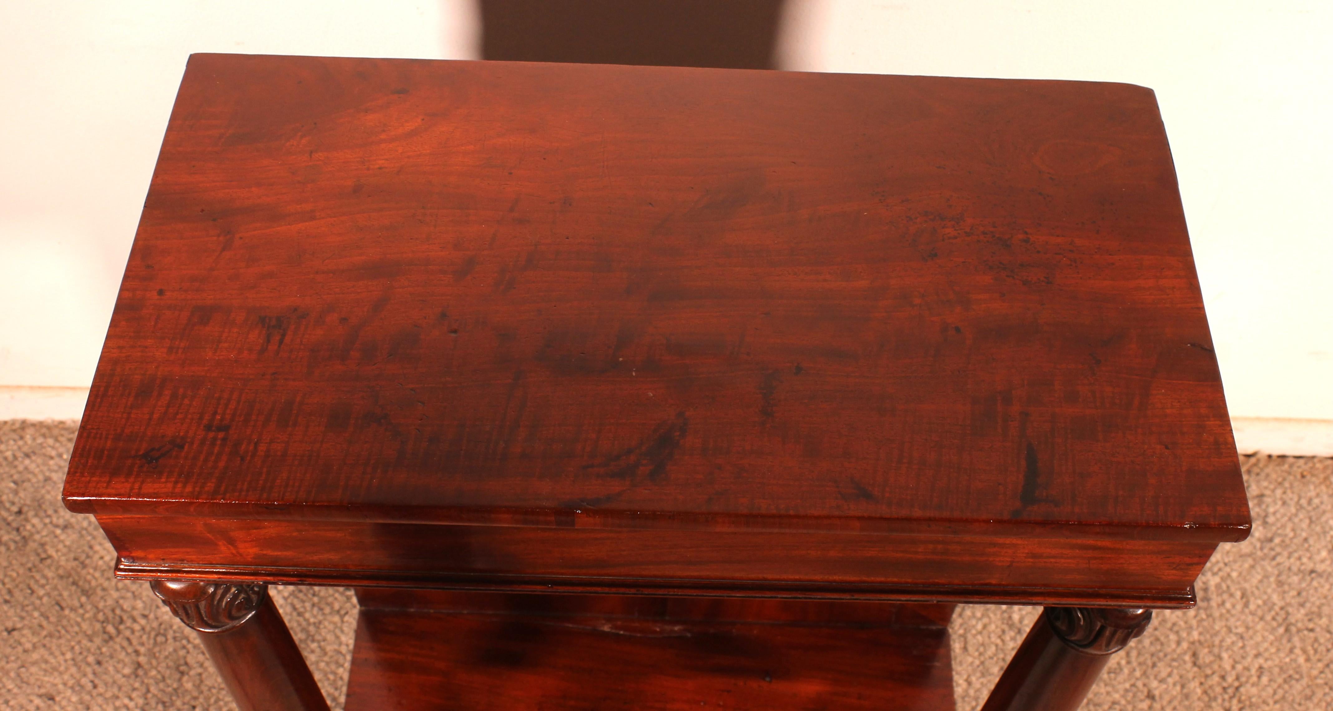 Regency Period Mahogany Console Table, Circa 1820 In Good Condition For Sale In Brussels, Brussels