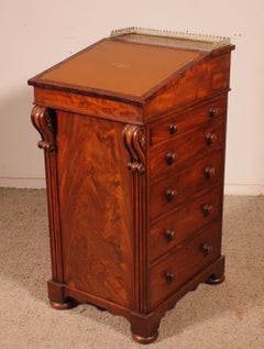 Regency Period Mahogany Davenport Circa 1810 With Mechanism