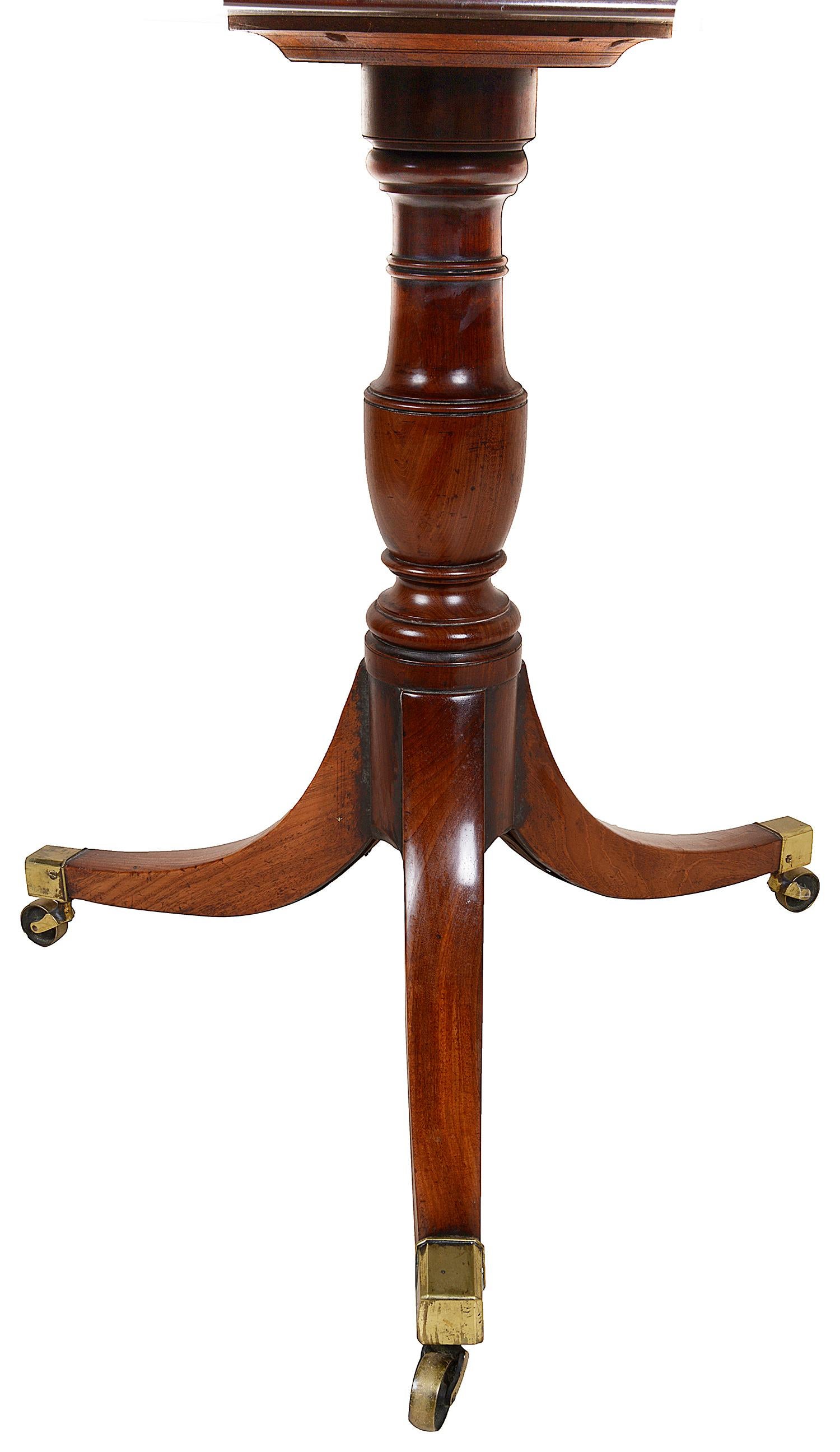 Regency Period Mahogany Dumb-Waiter, circa 1820 In Good Condition For Sale In Brighton, Sussex