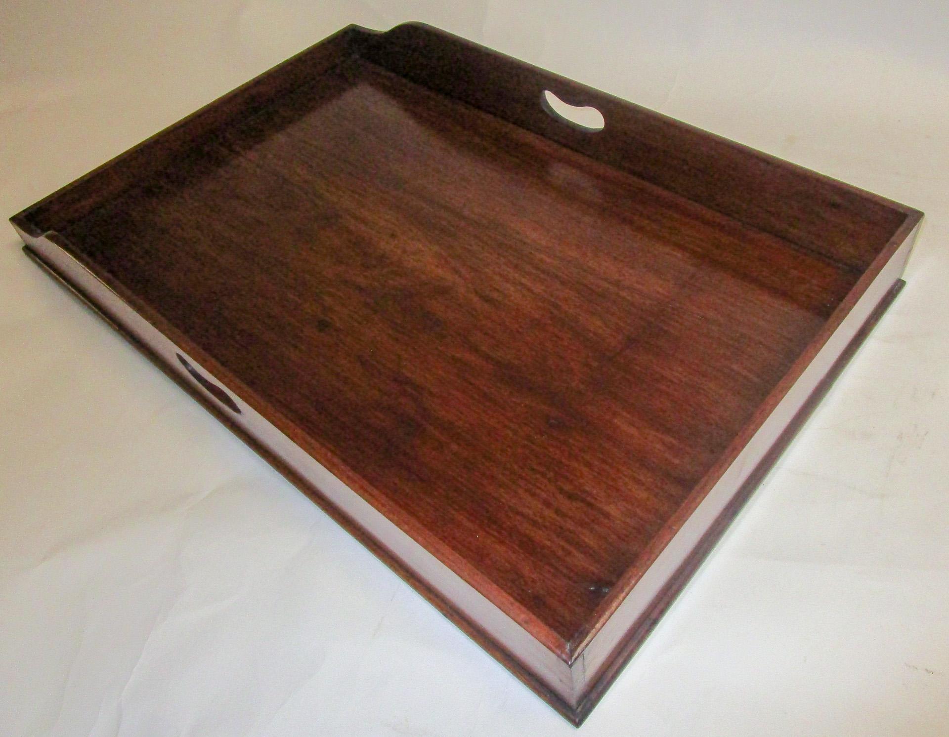 Regency Period Mahogany English Butler's Tray on Stand 7