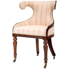 Regency Period Mahogany Frame Harpist's Chair