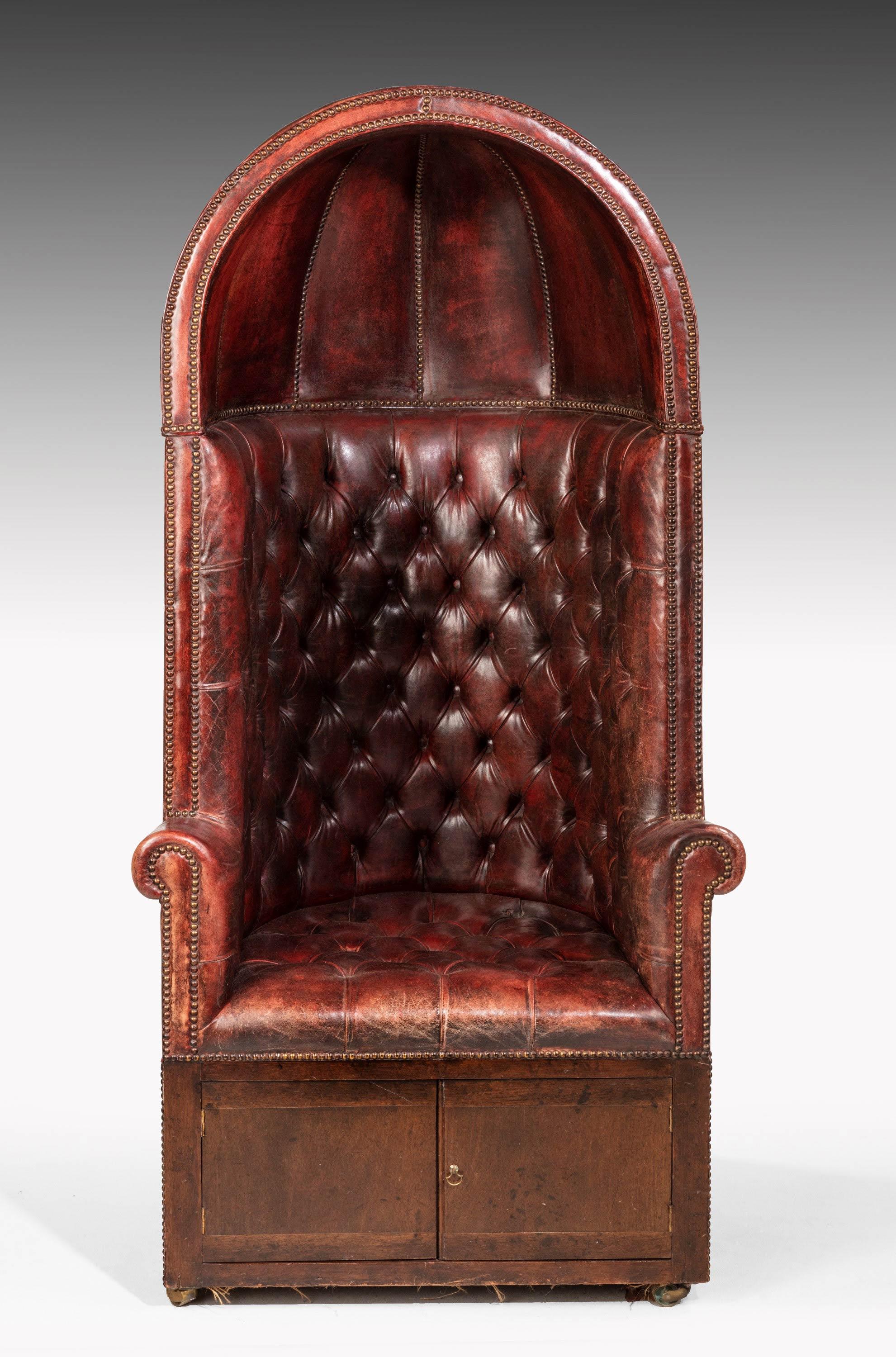 Regency Period Mahogany Framed Hall Porters Chair 2