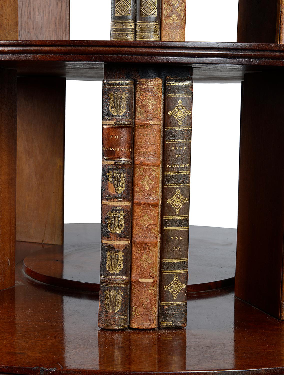 English Regency Period Mahogany Revolving bookcase, circa 1820 For Sale