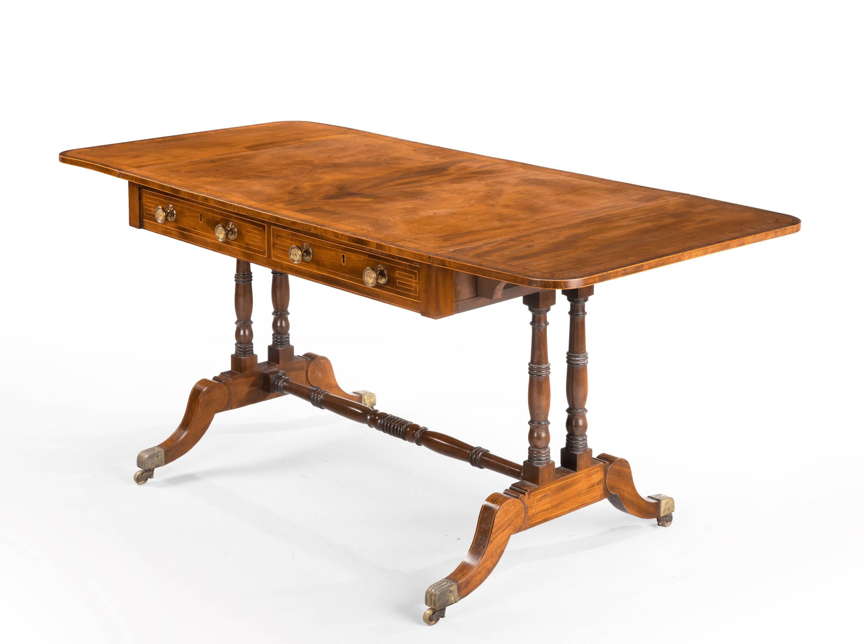 19th Century Regency Period Mahogany Sofa Table