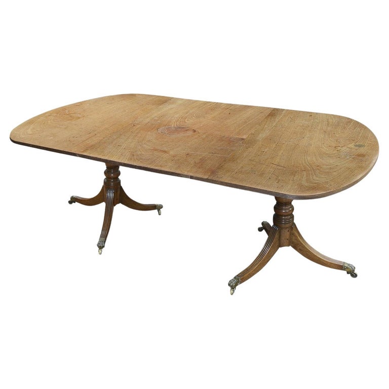 Regency Period Mahogany Twin Pedestal Dining Table, 1820 For Sale