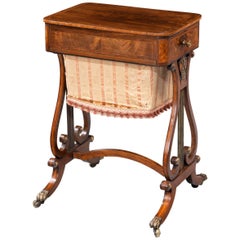 Regency Period Mahogany Work or Sewing Table