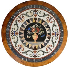 Regency period Maltese specimen marble top centre table.