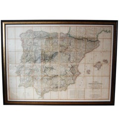 Regency Period Map of Spain & Portugal