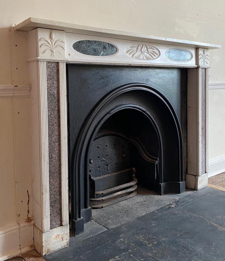 Regency Period Marble English Mantel For Sale 1