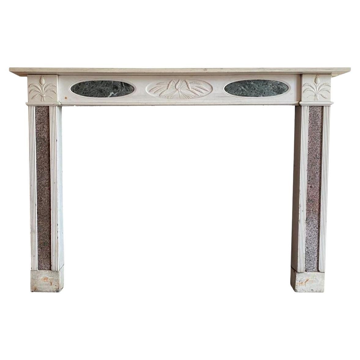 Regency Period Marble English Mantel For Sale