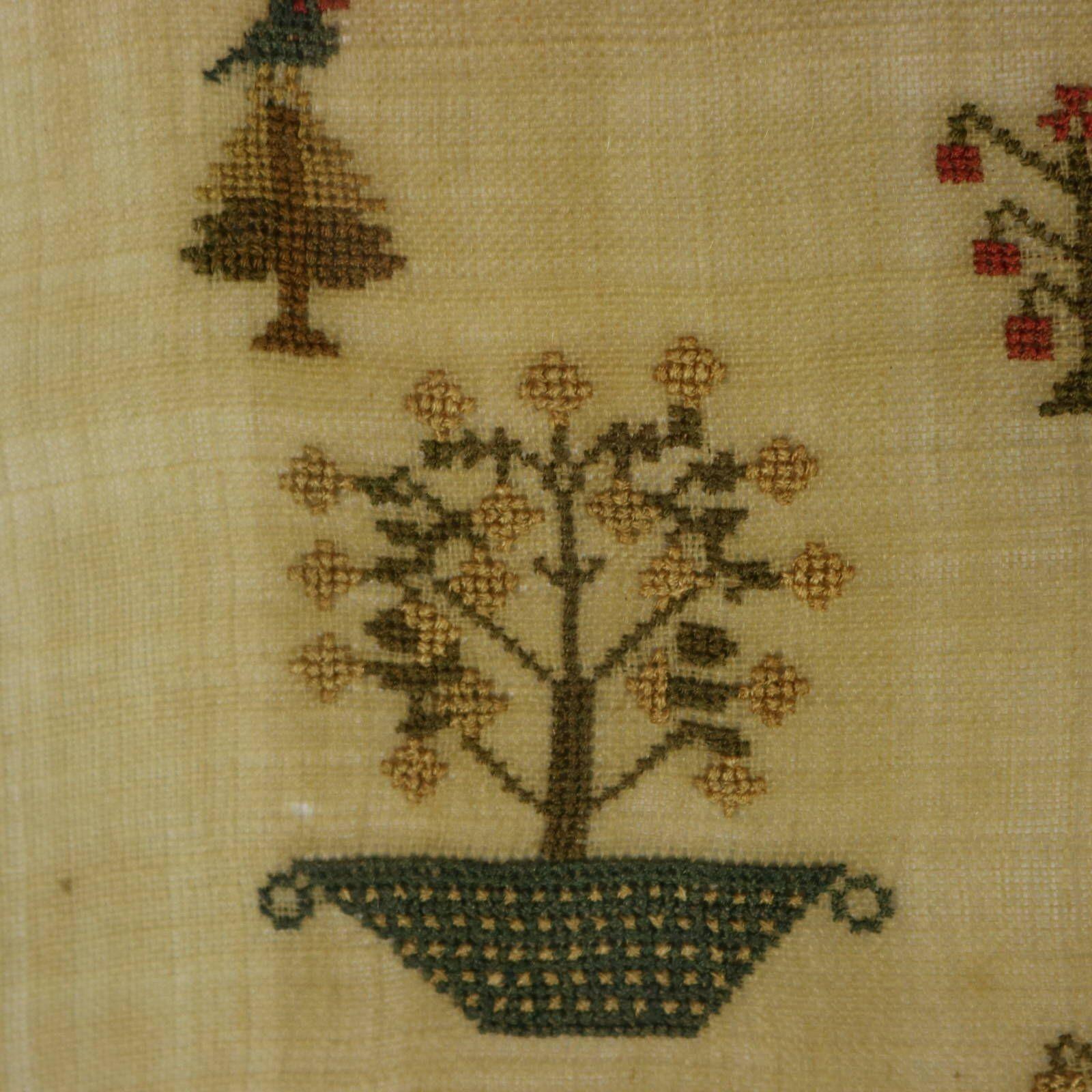 Sampler de Norfolk de l'époque de la Régence, 1828, par E A Giscard âgé de 12 ans en vente 5