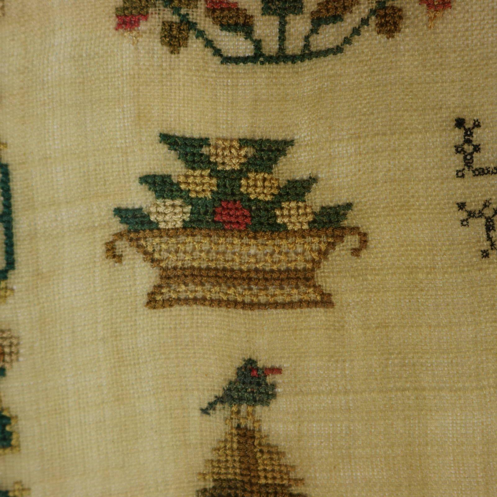 Sampler de Norfolk de l'époque de la Régence, 1828, par E A Giscard âgé de 12 ans en vente 6