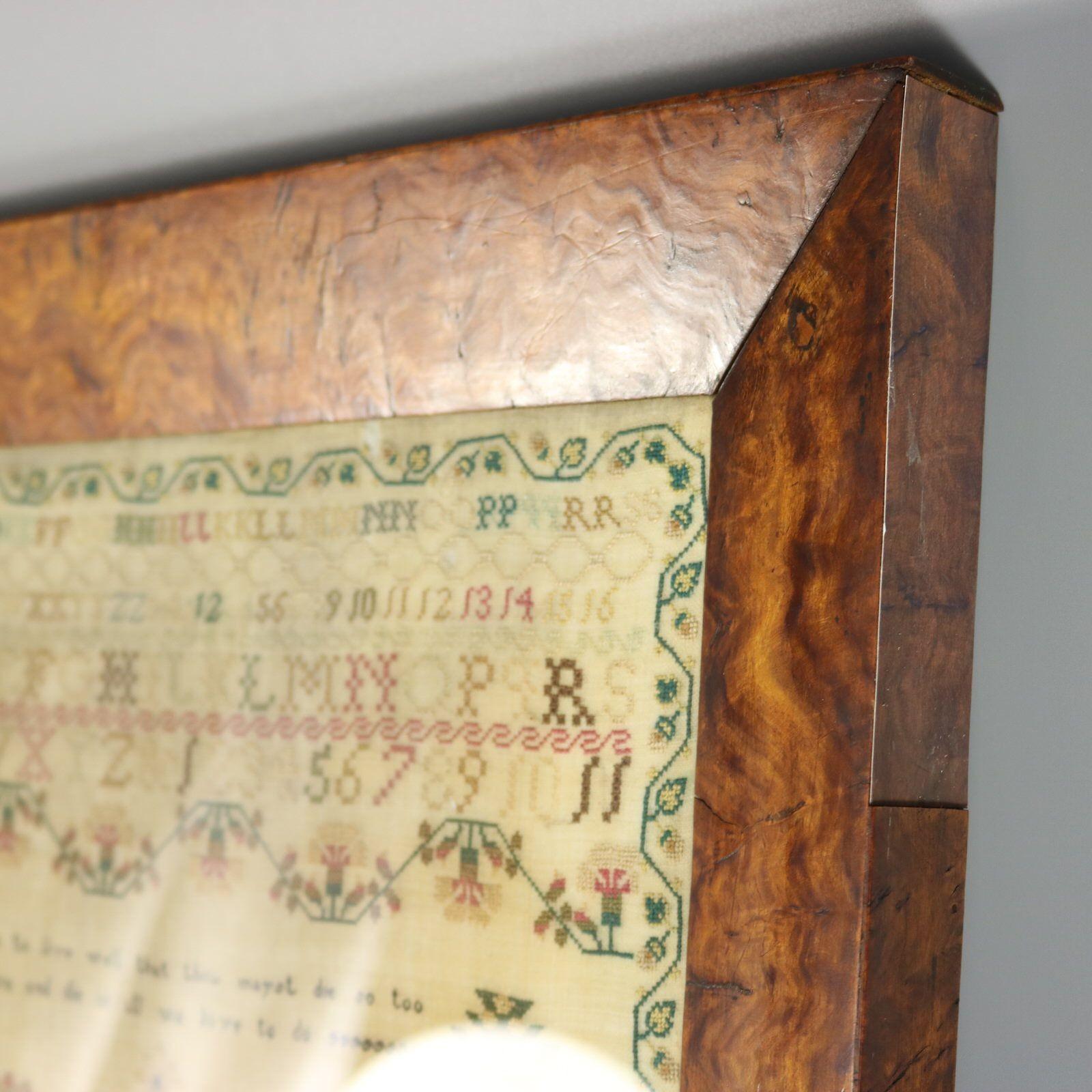 Sampler de Norfolk de l'époque de la Régence, 1828, par E A Giscard âgé de 12 ans en vente 15