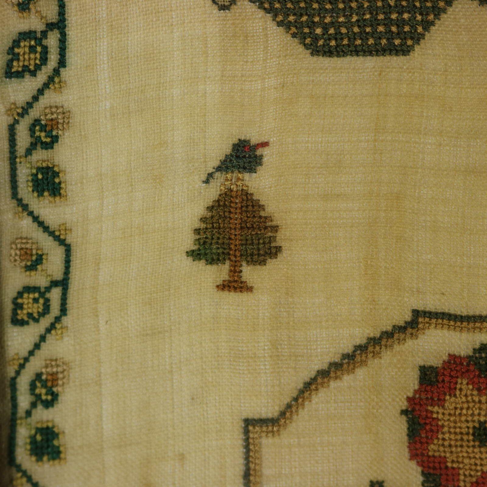 Sampler de Norfolk de l'époque de la Régence, 1828, par E A Giscard âgé de 12 ans en vente 4